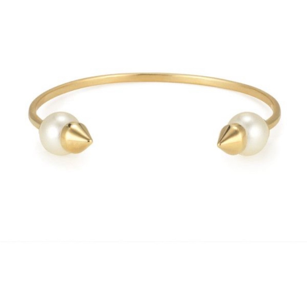 Stella & Dot pearl spike cuff bracelet